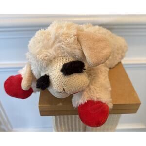 Multipet Lamb Chop Plush Dog Toy with Squeaker 12 inches Fido Love Free Ship